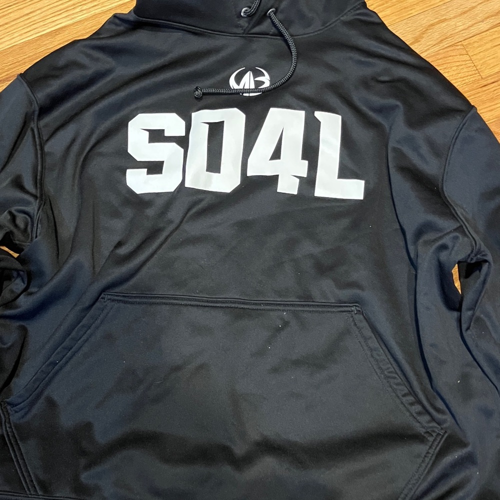 Not Rated Black Hoodie with White Print